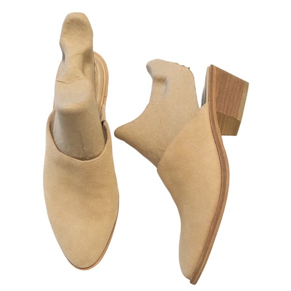 JOIE Aileen SUEDE TAN MULES 6.5 EUC - Picture 2 of 9
